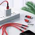 thumbnail image 2 of 3-In-1 Multi-Device Mobile Phone Charging Cable 3.5A High-Power Fast Charging 3 Times Speed-Up Charging Cable IOS/Type-C/Android Interface Digital Devices, 2 of 9