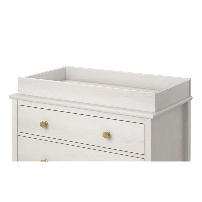 Little Seeds Monarch Hill Poppy Changing Table Topper Ivory Oak