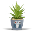 thumbnail image 1 of Pot de Fleurs Ananas Cheval Blanc Impérial Mini Décor, 1 of 3