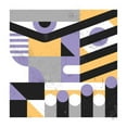 thumbnail image 2 of Paterson, Robert John 26x26 Gold Ornate Wood Framed with Double Matting Museum Art Print Titled - Abstract Face, 2 of 4