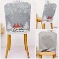 thumbnail image 5 of Zhourta Christmas Printed Chair Back Cover Decorative Set Festive Home Decor for Holiday Parties and Gatherings Perfect for Dining Room Chairs and Seasonal Celebrations, 5 of 8