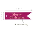 thumbnail image 5 of Inkdotpot Merry Christmas Bottle Tag Real Rose Gold Foil Favor Hang Tags Pack Of 50, 5 of 6