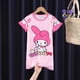 thumbnail image 3 of Camisón Kawaii Sanrios para niños, ropa de dormir de dibujos animados de MyMelody Kuromi Cinnamoroll, Vestido de manga corta de verano, regalo para el hogar, 3 of 4