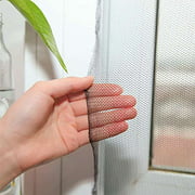 Flyzzz DIY Self-Adhesive Window Screen Netting Mesh Curtain, 100X150cm (Approach 39.37x59.05 Inches), with Hook and Sticky Tap