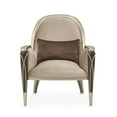 thumbnail image 5 of Michael Amini Villa Cherie Accent Velvet Chair in Porcini/Hazelnut Brown, 5 of 14