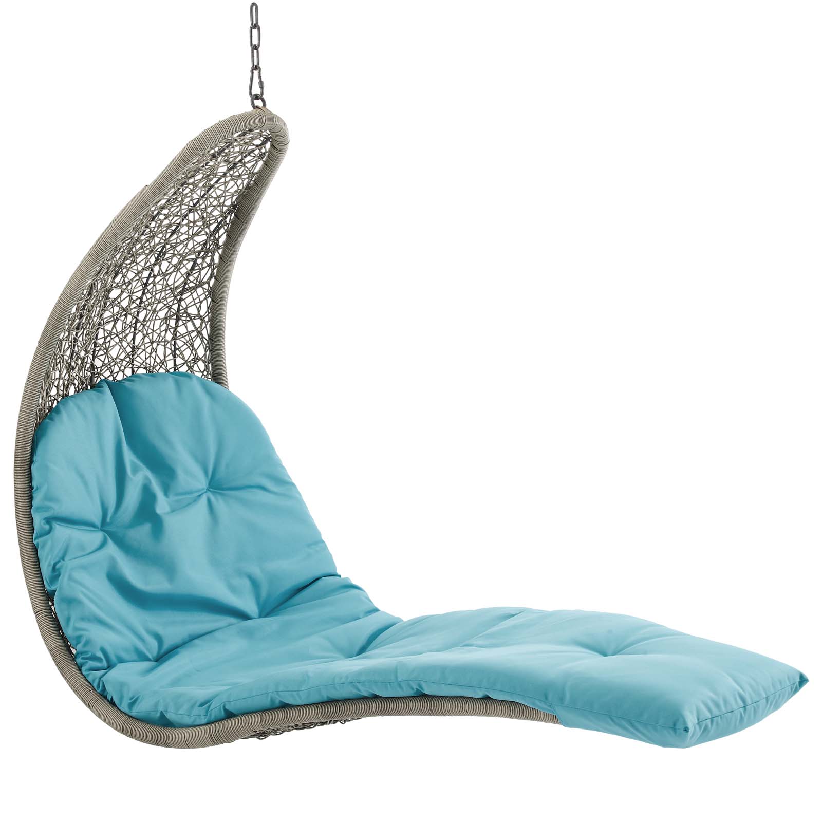 Modway Landscape Outdoor Patio Hanging Chaise Lounge Swing Chair, Multiple Colors - image 4 of 6