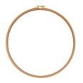 thumbnail image 1 of F 9 Inch Beech Wood Embroidery Hoop Adjustable Craft Frame For Hand Stitching Cross Stitch Needlework Diy Art Tool With Screw Tightening Mechanism For Fabric Stabilization, 1 of 3