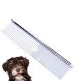 thumbnail image 3 of Boao Stainless Steel Pet Comb Pet Grooming Comb Rounded Teeth Dog Comb For Large, Medium And Small Dogs And Cats With Tangled Short / Long Hair, 19 X 3 Cm, 3 of 9
