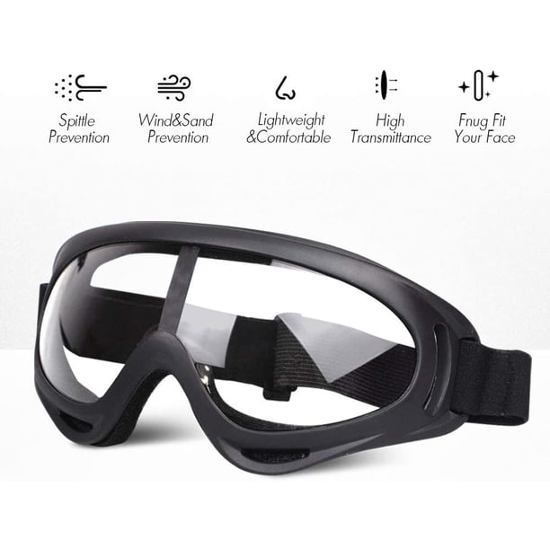 Lot De 2 Paires Lunettes De Protection Avec Bandanas - Compatible Nerf Et Moto
