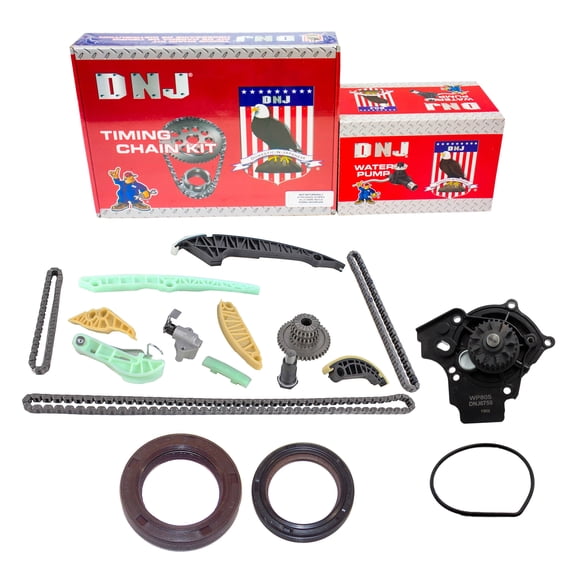 DNJ TK805WP Timing Chain Kit with Water Pump Fits Cars & Trucks 08-17 Audi 2.0L L4 DOHC 16V