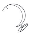 thumbnail image 3 of Ornament Display Stand Moon Plant Stand Iron Pendulum Stand Glass Ornament Stand, 3 of 4