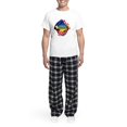 thumbnail image 5 of CafePress - I Stand With Ukraine Support Ukraine Flag Pajamas - Men's Light Loose Fit Cotton Pajama Set, 5 of 7