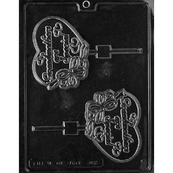 Grandmama's Goodies D082 Grandma Grandmother Lollipop Chocolate Candy Soap Mold with Exclusive Molding Instructions