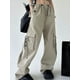 thumbnail image 3 of Pantalones para mujer, estilo urbano, cintura alta, estilo hipster, Harajuku, sencillos, combinables, largos, informales, elegantes, estilo americano, para otoño, 3 of 6
