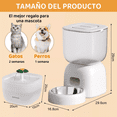thumbnail image 5 of Bebederos Gatos Comederos Perros Fuentes De Gran Capacidad blanco, 5 of 5