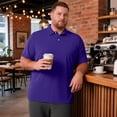 thumbnail image 3 of Big and Tall Polo Shirts for Men Button Collar Summer Plus Size Shirts Business Casual Short Sleeve Oversized Tshirts, 8XL, 3 of 9