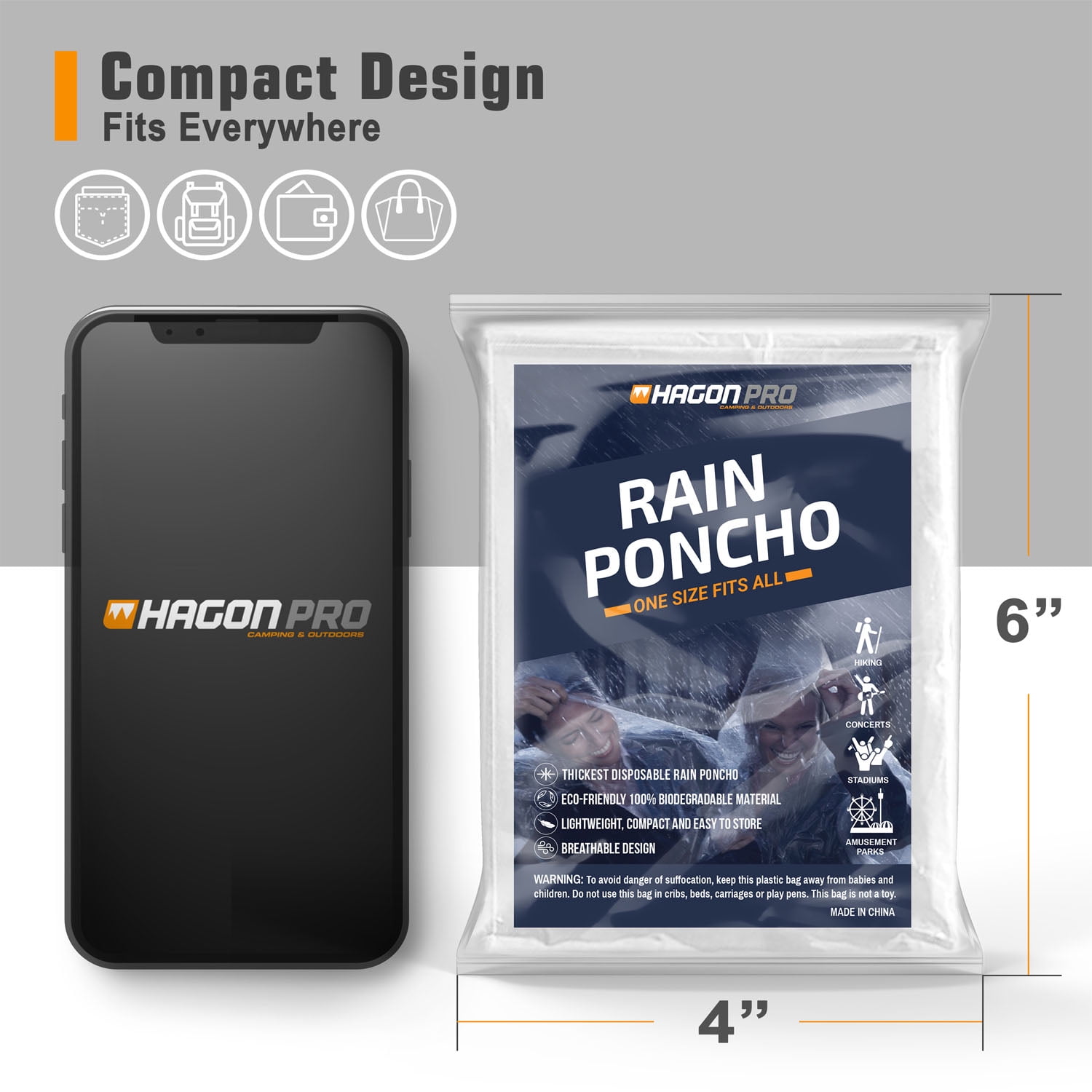 Poncho Impermeabile Usa e Getta