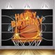thumbnail image 3 of Fondo de cumpleaños para partido de baloncesto de niño, fondo de cancha de baloncesto negra, equipo de baloncesto para adolescentes, baloncesto deportivo para niños, decoración para fiesta de feliz, 3 of 7