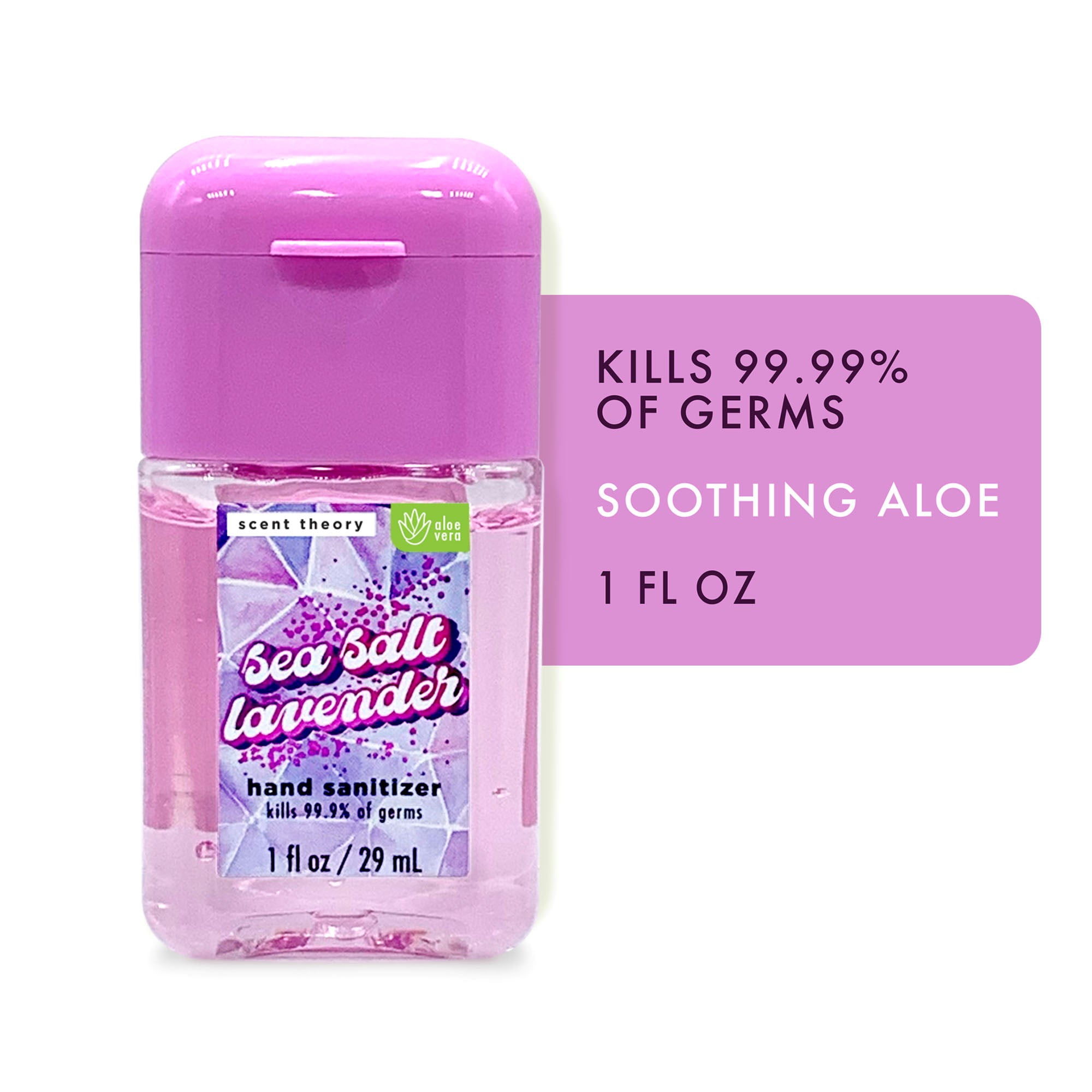 Scent Theory Hand Sanitizer Gel, Sea Salt Lavender, 1 fl oz