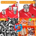 thumbnail image 2 of Corrector de roscas Miucoguier de 30 tuercas y tornillos con 15 estándares y 15 métricos, 2 of 7