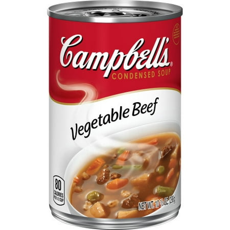 (4 pack) Campbell's Condensed Vegetable Beef Soup, 10.5 oz. Can (4 pack)