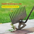 thumbnail image 6 of Kumdkd Professional Stainless Steel Weeding Tool - Heavy Duty Manual Weed Puller for Dandelions, Crabgrass & Thistles | 3-in-1 Garden Hand Tool with Ergonomic Handle | Lawn Care Essentials(5 teeth), 6 of 7