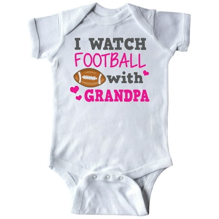 

Inktastic I Watch Football with My Grandpa Gift Baby Girl Bodysuit