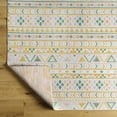 thumbnail image 2 of Hauteloom Meria Living Room, Bedroom Patio Outdoor Area Rug - Farmhouse - Bone - 6'7" x 9', 2 of 5