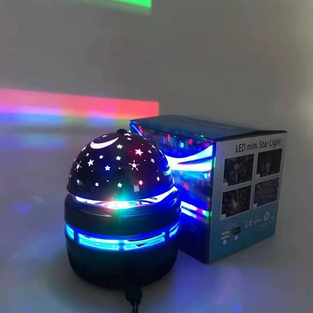 Lampe de Projection Led Lumières Gypsophile Colorées Veilleuse Étoile Projecteur pour Enfants Rotation à 360 Degrés Lampe de Projection Led USB Lumières Gypsophile Colorées