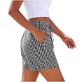 thumbnail image 2 of Summer Womens Shorts Fashion Shorts For Women Cute Trendy Elastic Waist Casual Cotton Spring Pants For Women, 2 of 4