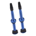 thumbnail image 3 of Válvula sin cámara de 4 piezas, 60 mm, vástago de válvula con tapas de válvula para neumáticos sin cámara / de carreras, azul Cola Válvula Tubeless Bike, 3 of 8