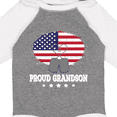 thumbnail image 4 of Inktastic Proud Military Grandson US Flag Boys Long Sleeve Baby Bodysuit, 4 of 5