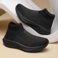 thumbnail image 5 of Men's Sock Style Shoes Slip‑On Knit Upper Casual Sneakers with Layered Midsole for Daily Walking and Casual Everyday Activities, 5 of 6