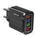 thumbnail image 1 of Tmvgtek Cargador De Pared Usb De 4 Puertos, Teléfono Portátil, Tableta, Adaptador De Corriente 3.1A (Negro Ue), 1 of 9