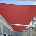 thumbnail image 4 of Sunshades Depot 9' x 12' Sun Shade Sail Rectangle Permeable Canopy Red Custom Size Available Commercial Standard, 4 of 6