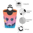 thumbnail image 4 of Bingfone Beach With Palm Trees Laundry Hamper,Large Canvas Fabric Lightweight Storage Basket Toy Organizer Dirty Clothes Collapsible, 4 of 6