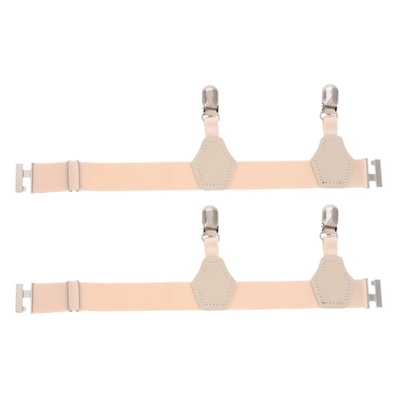 Hytrove 2-Pack Men's Shirt Holders and Lightweight Sock Garters with Anti- Clips for Ice Hockey and Sports