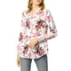 thumbnail image 2 of Blusa Floral de Manga Larga con Botones y Cuello en V para Mujer Estilo Chic 3XL Blanca, 2 of 7