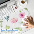 thumbnail image 4 of Flowers and Leaves&nbsp;mousepad Gamingwaterproofno Slip&nbsp;for Office Home Work Gaminggaming Mouse PadRubber Base Mousepad with Stitched Edges 31.5x11.8inches, 4 of 7