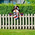thumbnail image 6 of Dserhfy Snowman Fence Peeker Christmas Decoration Funny Wooden Christmas Fence Ornament Cute Snowman Peeking Yard Sign for Garden Courtyard Wall Holiday Home Decor, 6 of 7