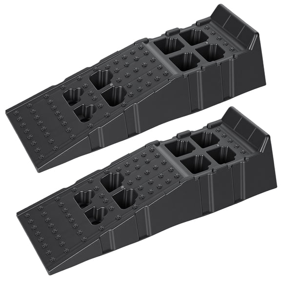 2-Pack 12" Plastic Car Ramps 13000lbs Capacity 8.6" Lift