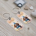 thumbnail image 4 of Watercolor Beagle Happy Birthday Celebration Balloons Gift Party Stainless Steel Keychain Beagles Dog Lover Gifts Idea Collar Charm Tag Keyring - 00028, 4 of 5
