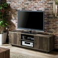 thumbnail image 3 of Furniture of America Krella Wood Rustic 62-Inch TV Stand in Reclaimed Oak, 3 of 5