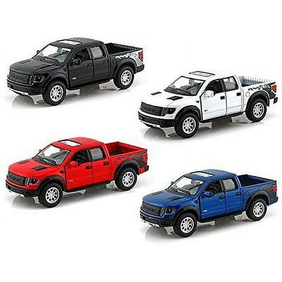 Kinsmart Set of 4: 5" 2013 Ford F-150 SVT Raptor SuperCrew 1:46 diecast model