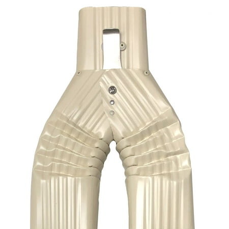 Basic Downspout Diverter for Rain Barrels (3X4, Classic Cream)