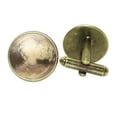 thumbnail image 4 of Men s Fashion Globe Earth Cufflinks Silver/Ancient Bronze Colour Cuff Button for Male Gentleman Shirt Wedding Cuff Links Gifts, 4 of 5
