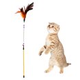 thumbnail image 1 of Funny Cat Pet Play Toy Teaser Colorful Feather Wire Chaser Spring Wand Beads, 1 of 15