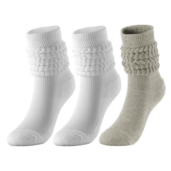 Wensltd Women Soft Comfortable Slouch Socks Casual Stretch Loose Fit Mid Calf Fashion Daily Wear Ankle Socks Green