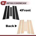 thumbnail image 4 of Unique Bargains 6pcs Door Pillar Window Trim for Nissan Sentra 2007-2012 Black, 4 of 8