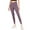 Purple, variant on Women's V Cut Cross Waist Yoga Leggings with Pockets High Rise Workout Pants